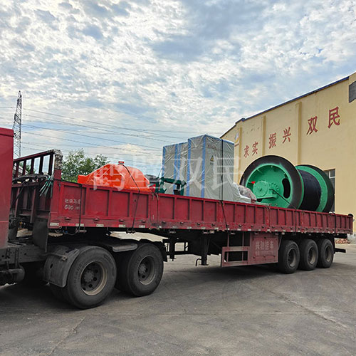 鶴壁雙民租賃絞車JK-2×1.8P礦井提升機(jī)裝車發(fā)貨！